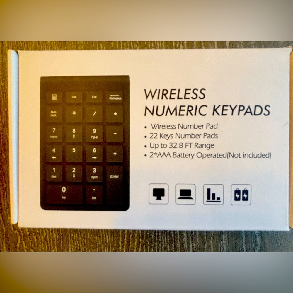 Wireless Numeric Keypad, Standard, Brand New